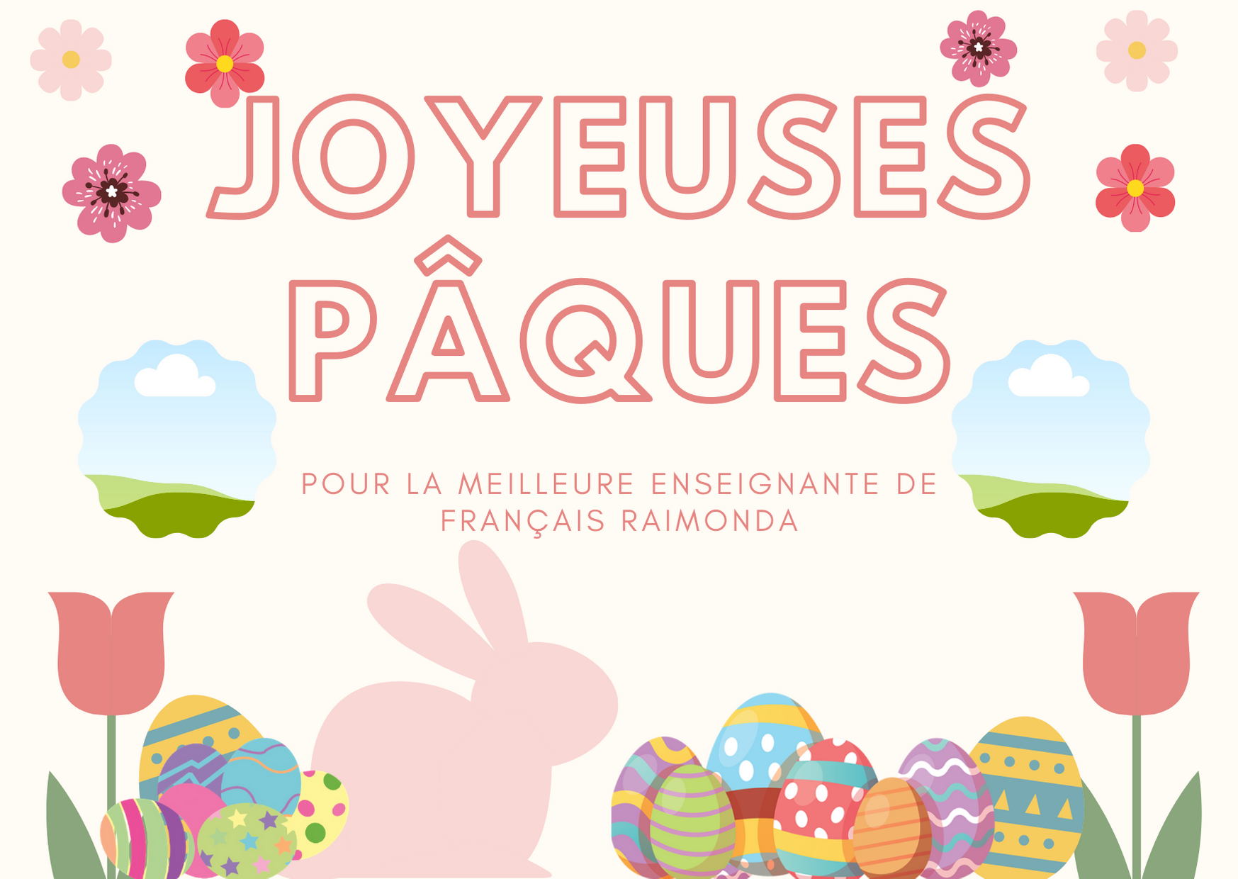 Linksmų šv. Velykų (Joyeuses Pâques)!